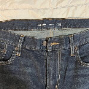 Old Navy Men's Relaxed Fit Jeans in Deep Indigo